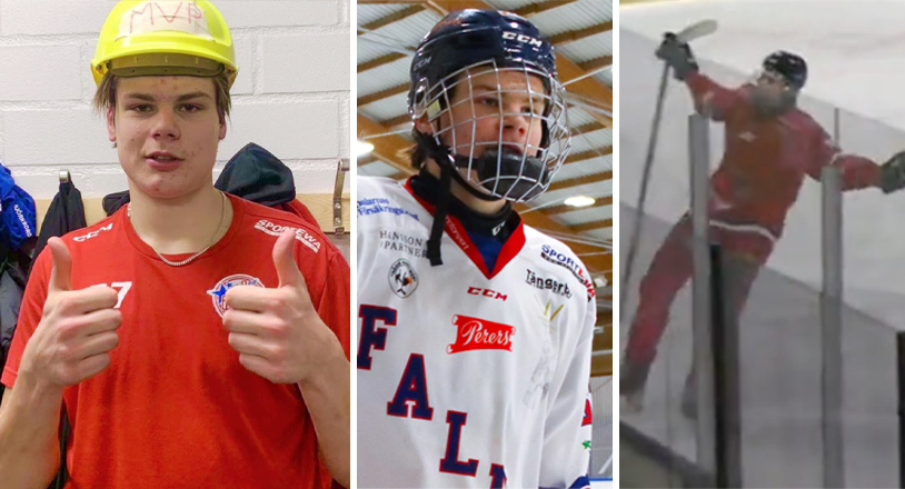 Falu IF:s Charlie Forslund tar Hockeyettan med storm * Nya succén – två mål i play in * Kaptenen om 17-åringens resa: ”Såg direkt att han var här för att tävla om en plats i laget” * Se målen här!