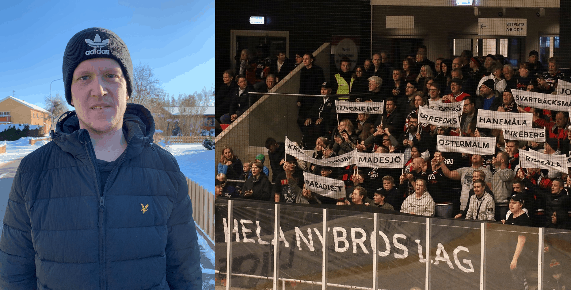 Jonas Johansson, ordförande i Viking support, om livet utan livehockey
